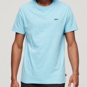 🌼 3/$20 bundle🌼 Men’s Superdry Organic Cotton Blue Tee‎ Shirt Top Size Large